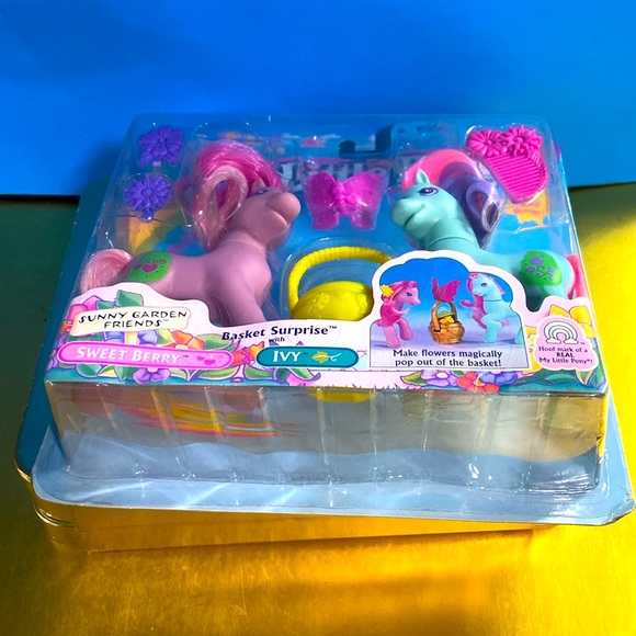 MY LITTLE PONY G2 90s NEW SUNNY GARDEN FRIENDS BASKET SURPRISE SWEET BER…